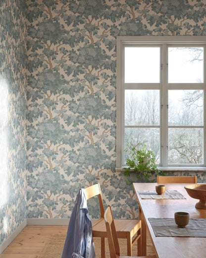 Sandberg behang Eken Light Blue S10790 sfeerbeeld
