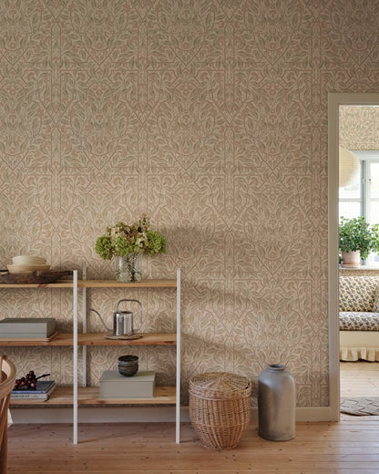 Sandberg behang Edda Beige S10801 sfeerbeeld