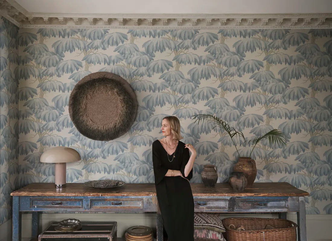 Sandberg behang Alba - Light Blue S10665 sfeerafbeelding 