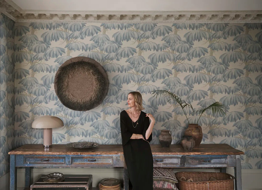 Sandberg behang Alba - Light Blue S10665 sfeerafbeelding 