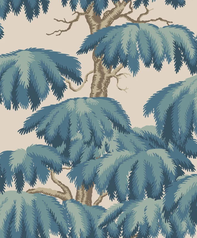 Sandberg behang Alba - Teal S10838 vliesbehang 