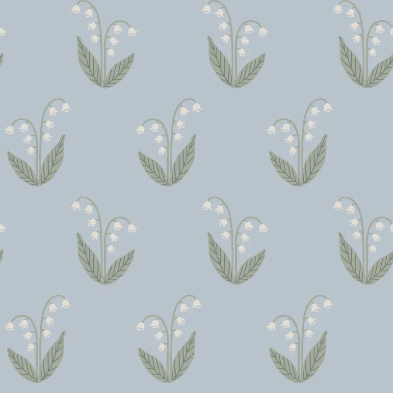 Sandberg behang Lilly Light Blue S10634