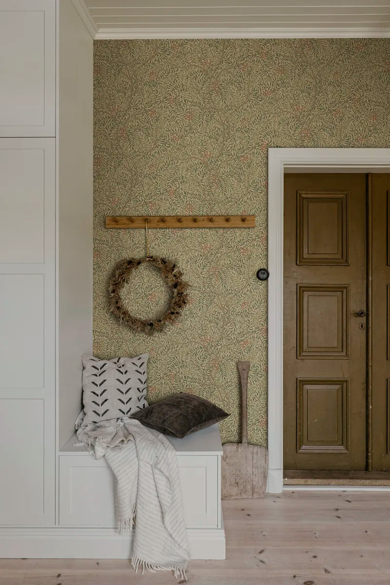 Sandberg behang Simon in de kleur Garden Green S10496 sfeerafbeelding