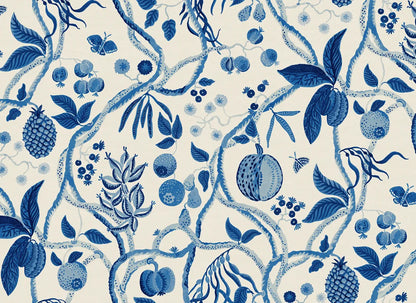Sandberg behang Tree of life Blue S10763