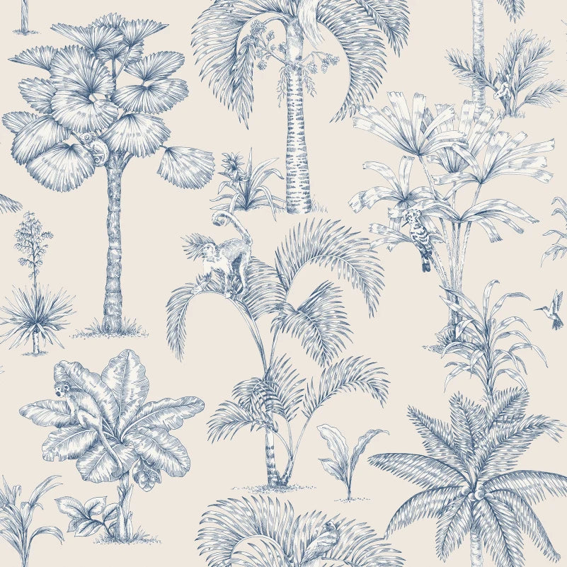 Sandberg behang Adele Blue S10649