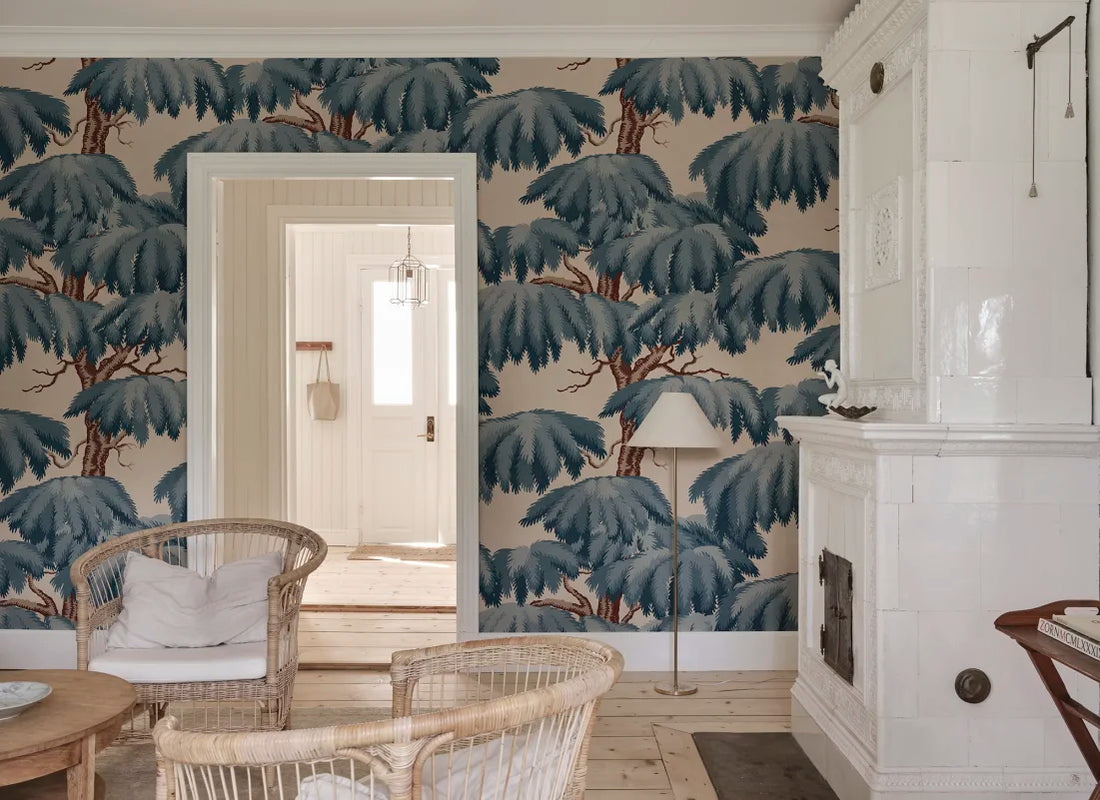 Sandberg behang Alba Blue S10899