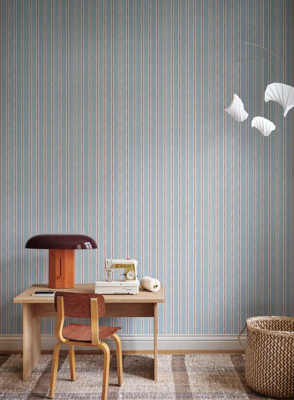 Sandberg behang Albin Blue S10703
