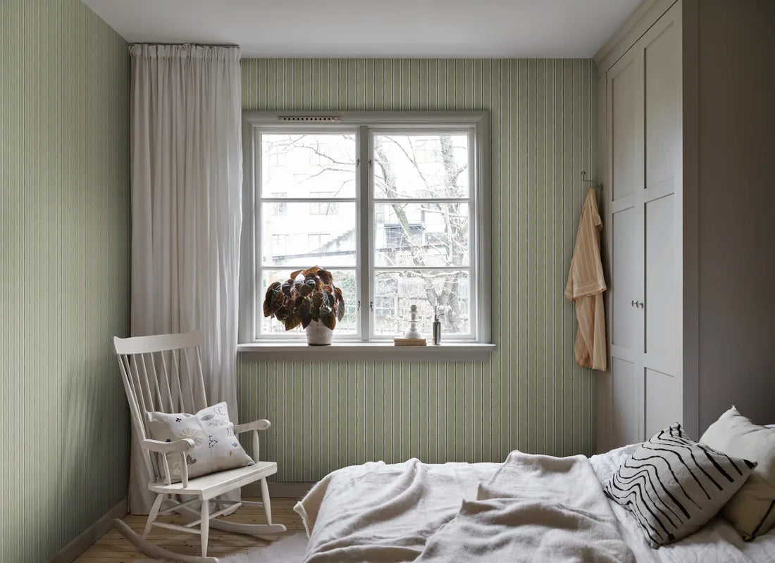 Sandberg behang Albin Light Green S10760