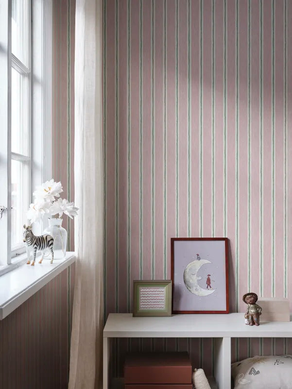 Sandberg behang Albin Pink S10653