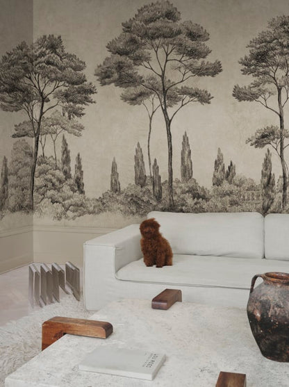 Sandberg behang Andrea Graphite S10694