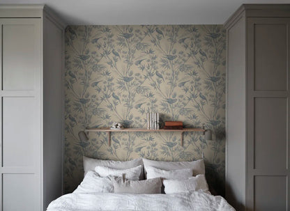 Sandberg behang Celeste Indigo Blue S10621