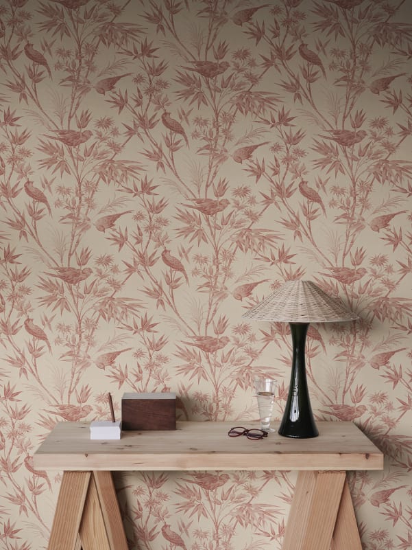 Sandberg behang Celeste Red S10620