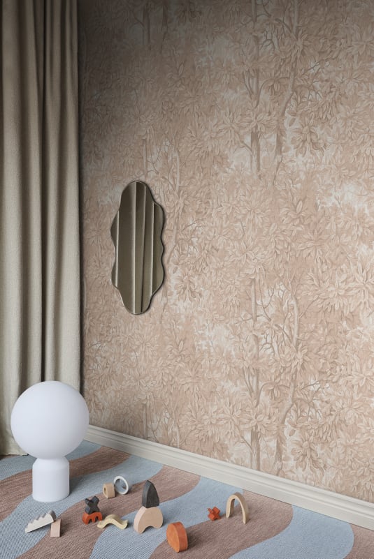 Sandberg behang Charles Blush S10715