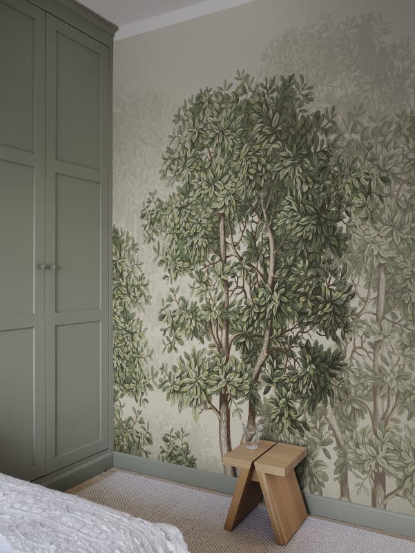 Sandberg behang Charles Mural Green S10637