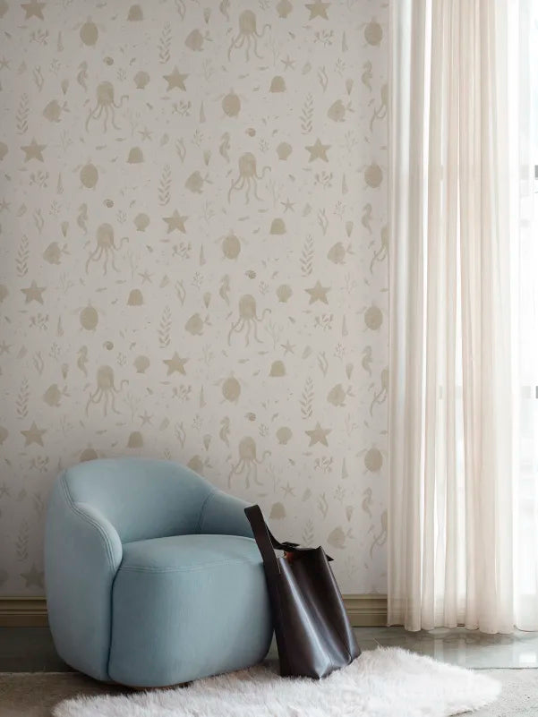 Sandberg behang Della Beige S10716