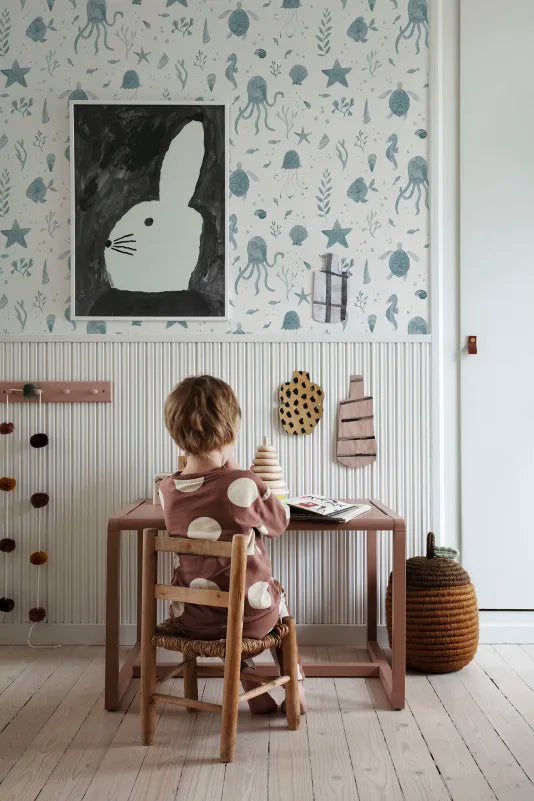 Sandberg behang Della Ocean Blue 243-36