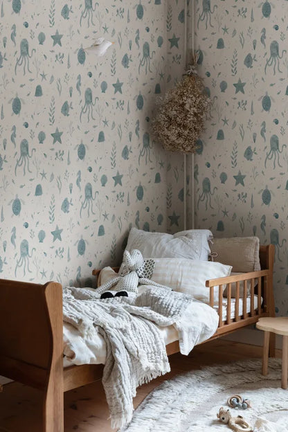 Sandberg behang Della Ocean Blue 243-36