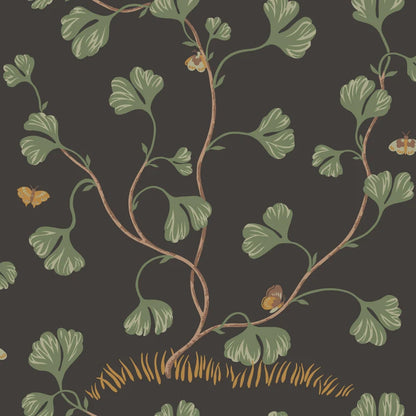 Sandberg behang Ebba Charcoal S10619