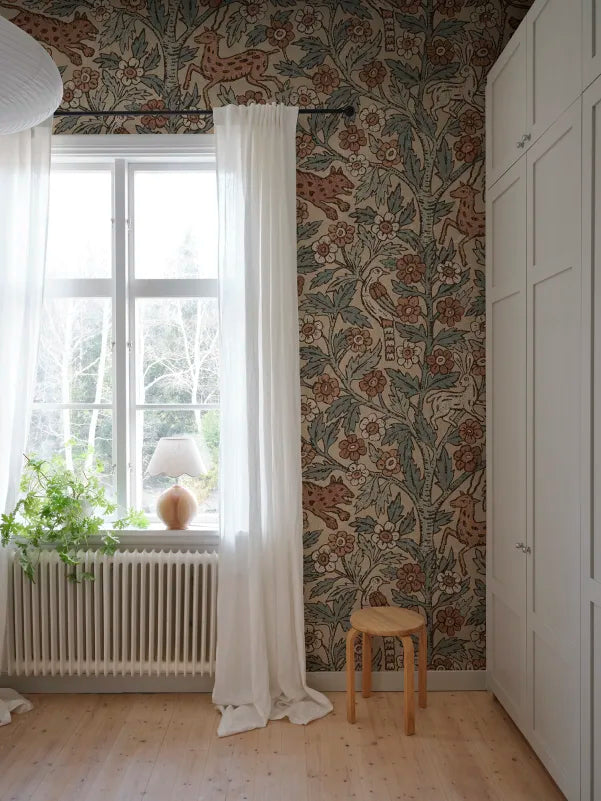 Sandberg behang Eden Misty Blue S10746