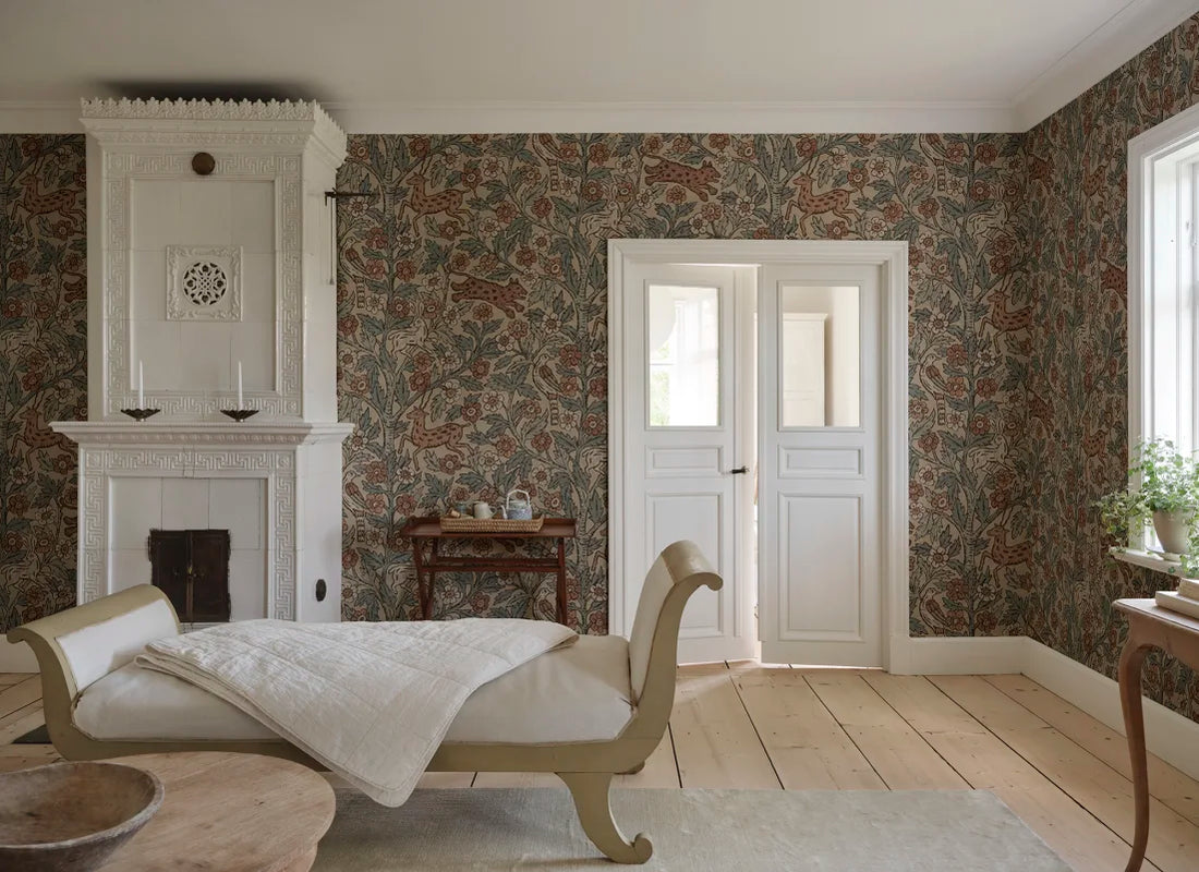 Sandberg behang Eden Misty Blue S10746