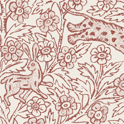 Sandberg behang Eden Red S10743