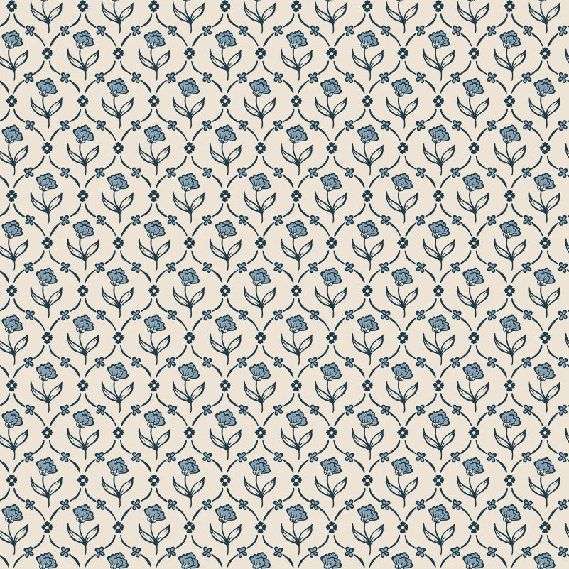 Sandberg behang Elena Blue S10669
