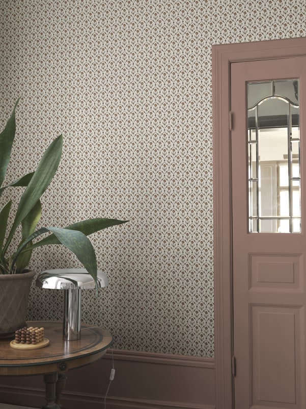 Sandberg behang Elena Terracotta S10670