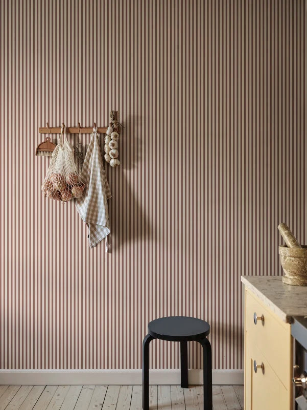 Sandberg behang Estelle Burgundy S10629