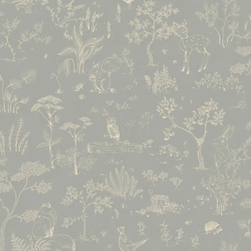 Sandberg behang Hollie Misty Blue S10640