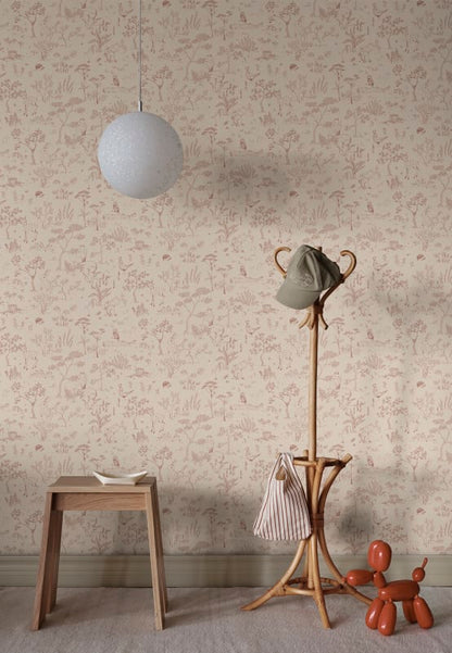 Sandberg behang Hollie Misty Terracotta S10641