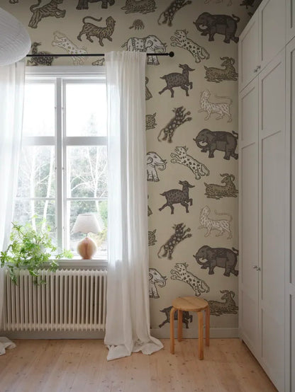 Sandberg behang Leonard Beige S10724