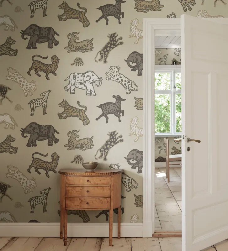 Sandberg behang Leonard Beige S10724