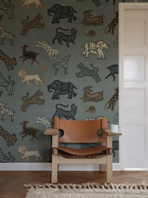 Sandberg behang Leonard Misty Blue S10727