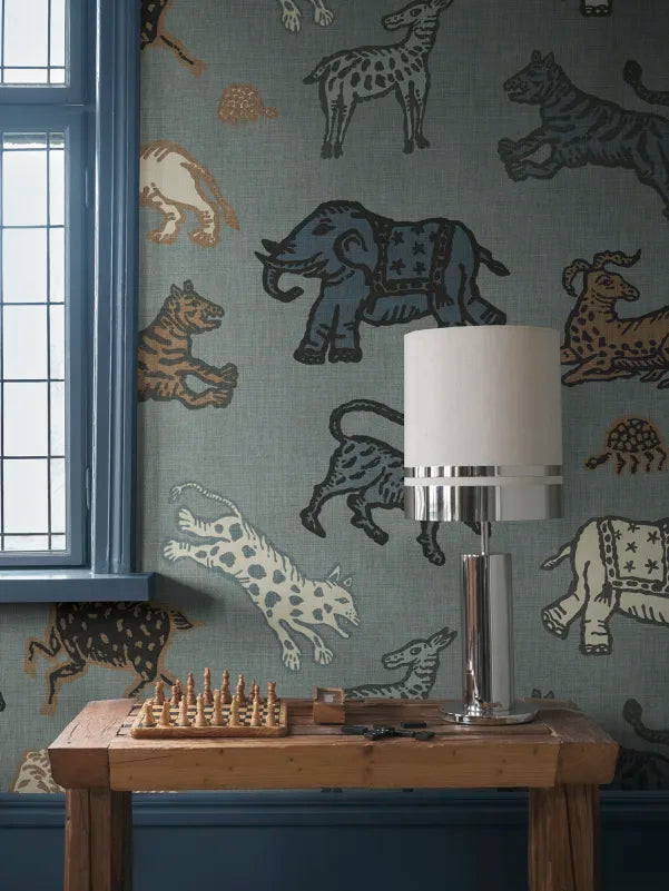 Sandberg behang Leonard Misty Blue S10727