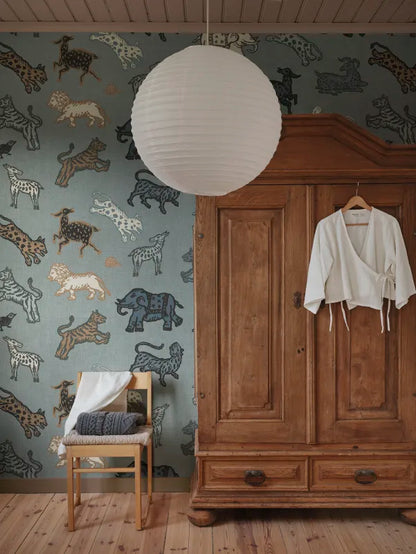 Sandberg behang Leonard Misty Blue S10727