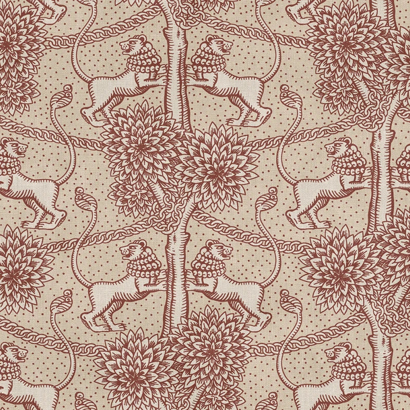 Sandberg behang Leopold Burgundy S10736