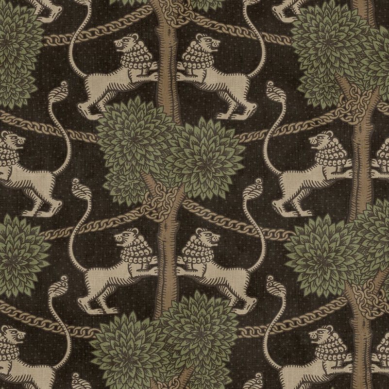 Sandberg behang Leopold Graphite S10737