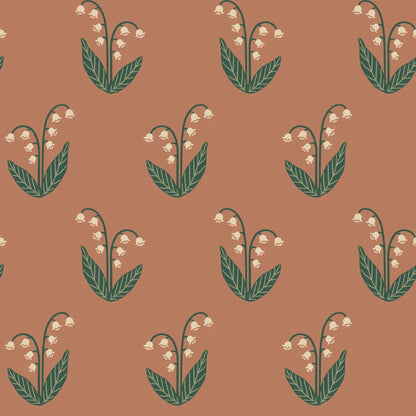 Sandberg behang Lilly Terracotta S10636