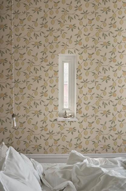 Sandberg behang Limone Yellow S10666