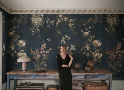 Sandberg behang Nicola Classic Blue S10816