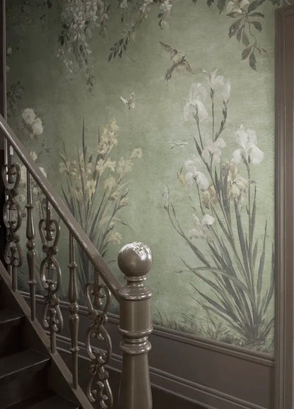 Sandberg behang Nicola Sage Green S10815