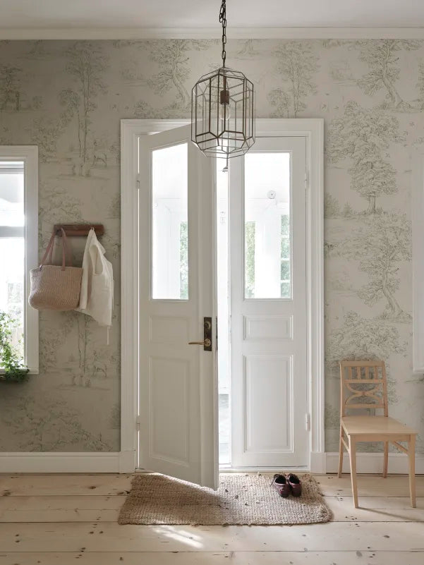 Sandberg behang Olive Green S10742