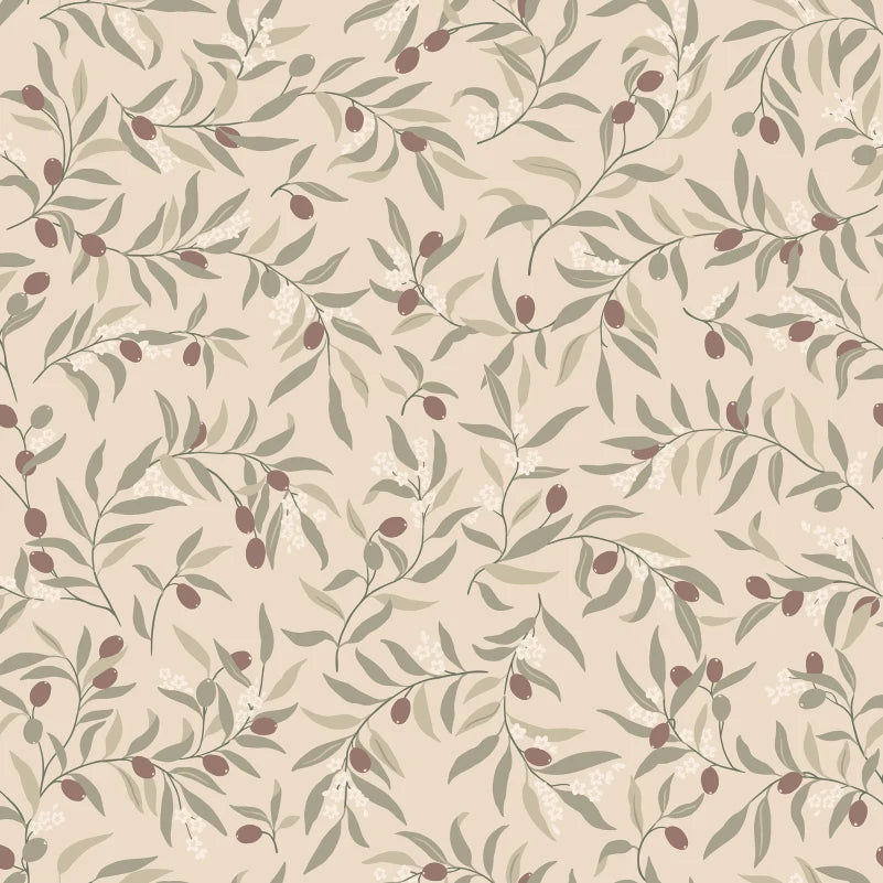 Sandberg behang Olivia Burgundy S10681