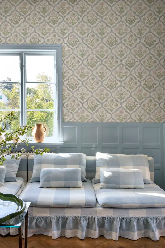 Sandberg behang Rosa Pastel S10827