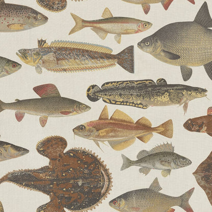 Sandberg behang Scandinavian Fish Beige S10728