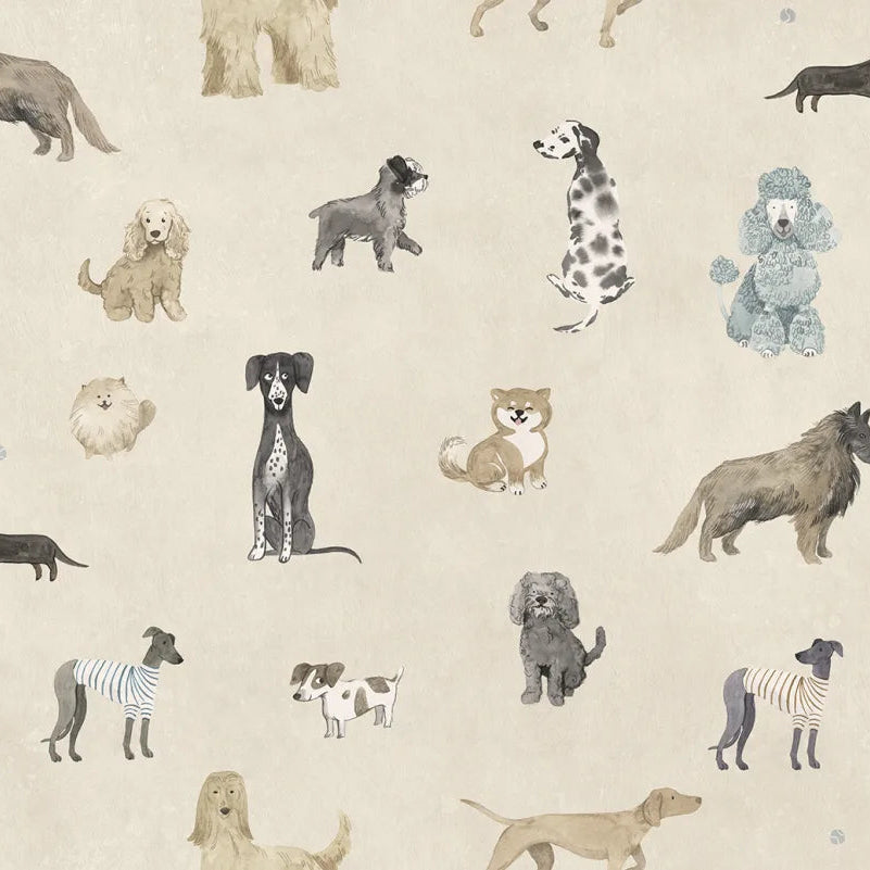 Sandberg behang Taiga And Friends Beige S10706