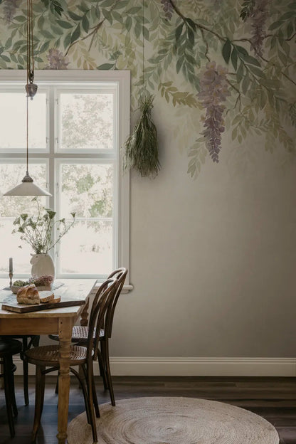 Sandberg behang Wisteria Green S10657
