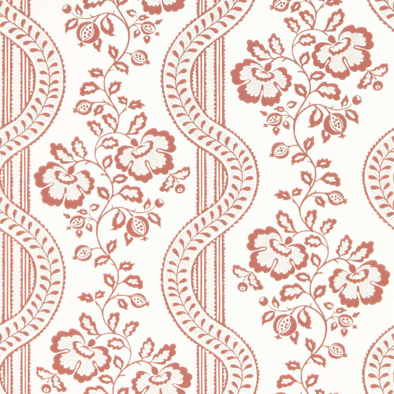 Sanderson Aubrey Fareham Red 217429
