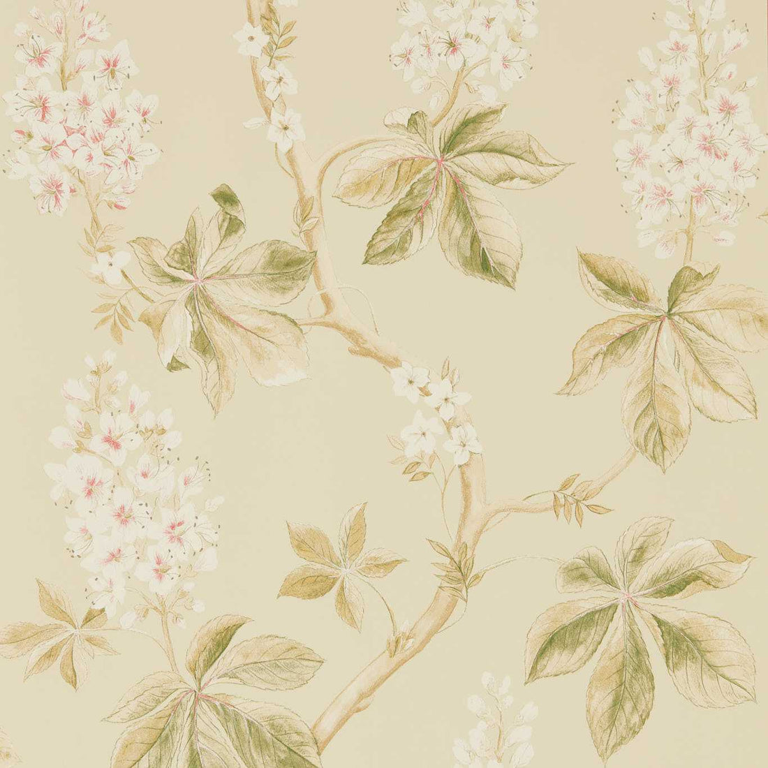 Sanderson Chestnut Tree Coral/Bayleaf 215709