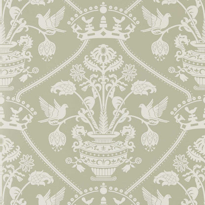 Sanderson Highgrove Damas Silver Green 217502